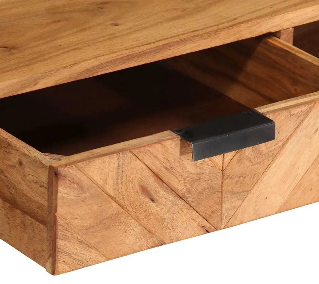 Mesa de centro 110x55x40 cm madeira de acácia maciça