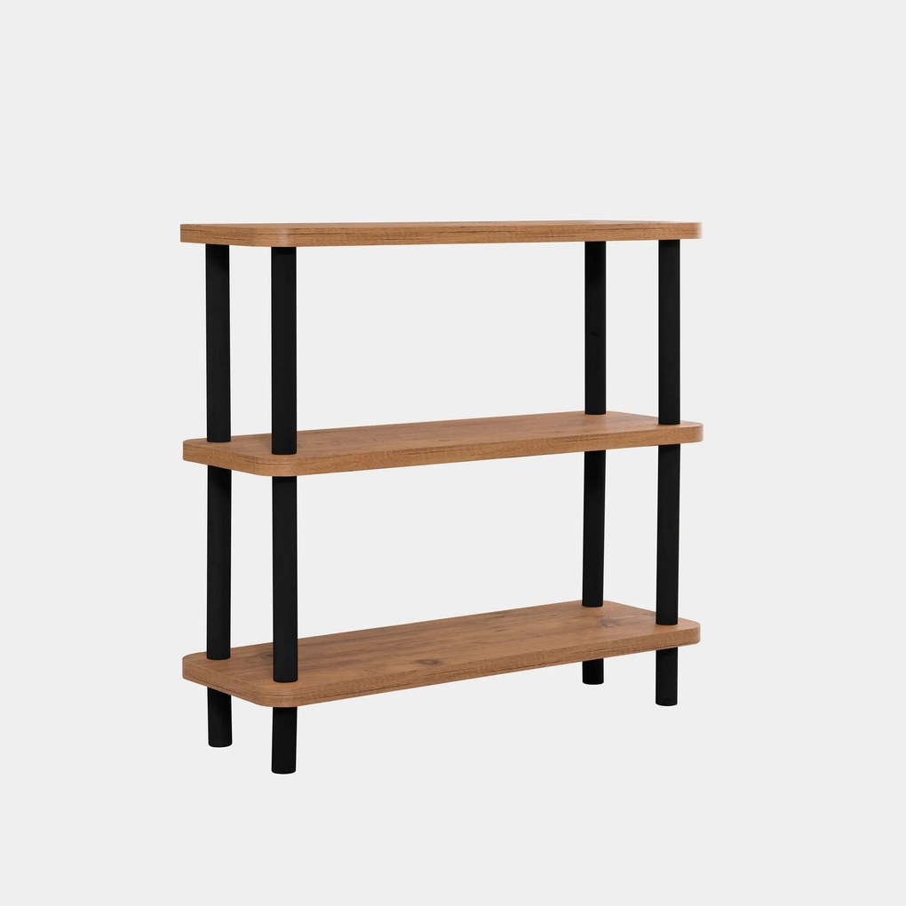 Estante Step – Preto – 80x75x28 cm