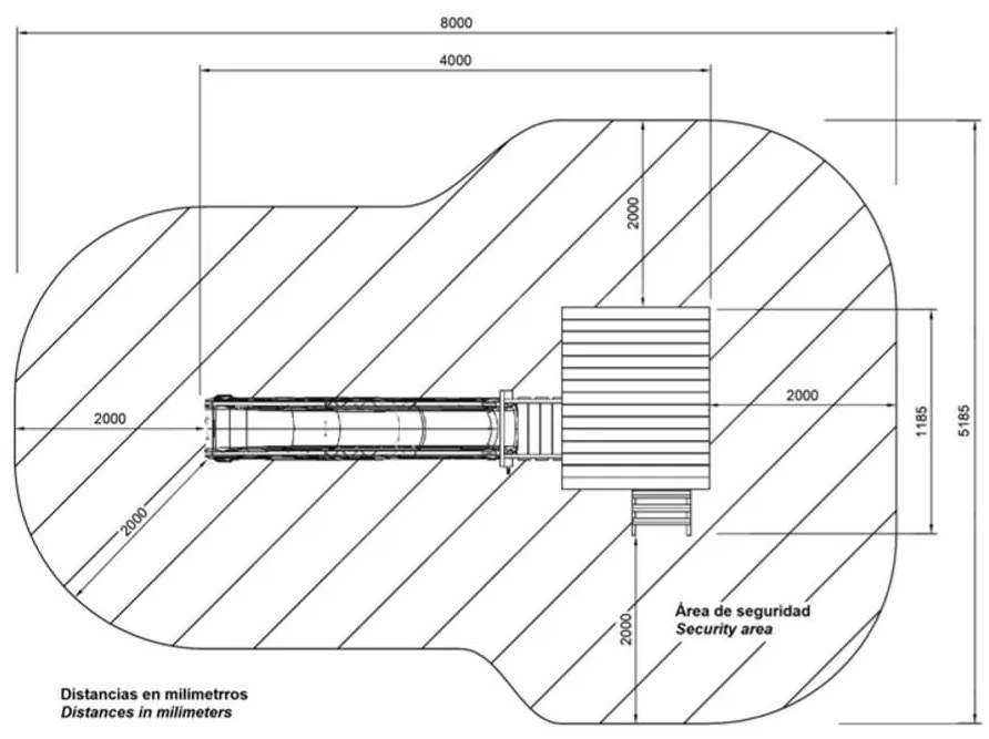 Parque Exterior infantil com escorrega TAGA L Com Baloiço Duplo