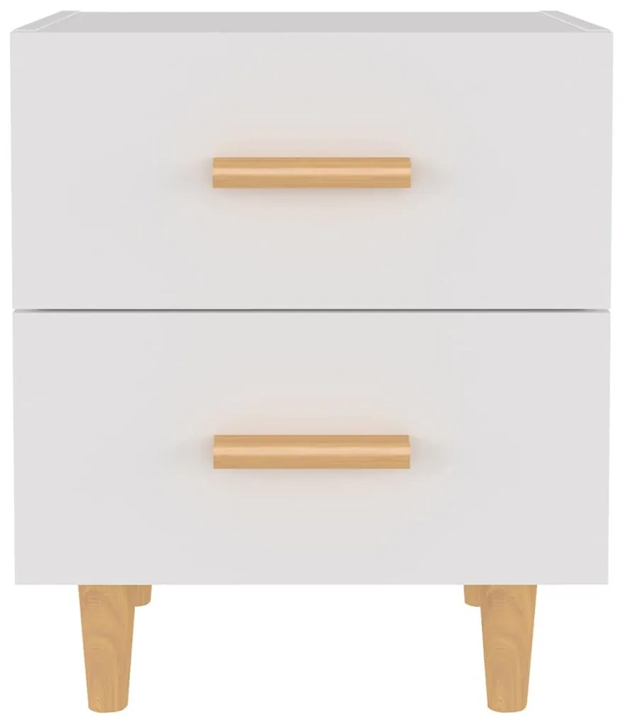 Mesas de cabeceira 2pcs 40x35x47,5 cm branco