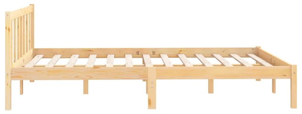 Estrutura de cama 140x200 cm pinho maciço