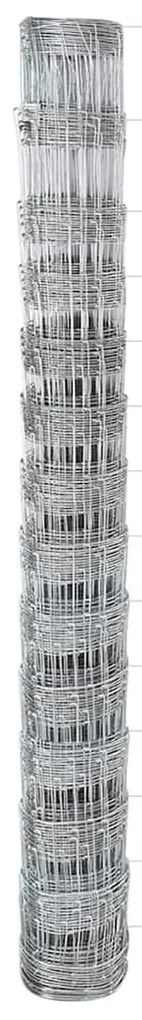 Postes de Cerca vidaXL 22 pcs U-Channel 140 cm Aço Galvanizado