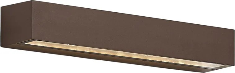 Candeeiro de parede exterior industrial castanho ferrugem 38cm incl. LED IP65 - Hannah