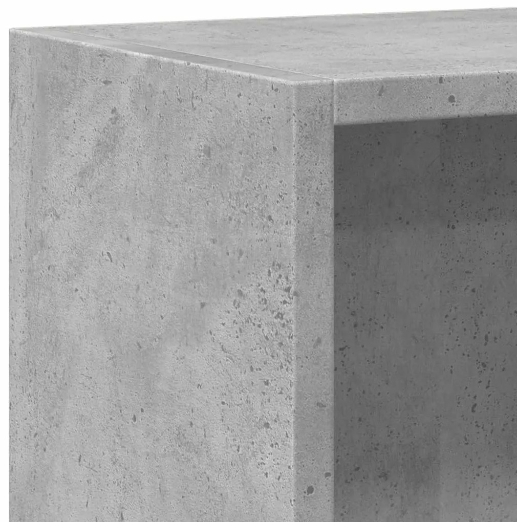 Estante 2 prateleiras 40x30x76,5 cm contraplacado cinza cimento
