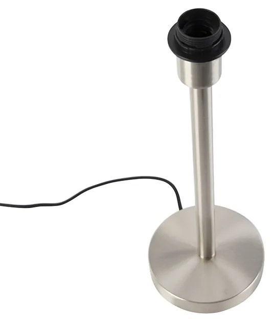 Candeeiro de mesa moderno em aço sem abajur - Simplo Moderno