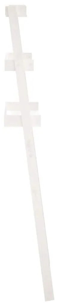 Toalheiro 63,5x32x179 cm madeira de pinho maciça branco