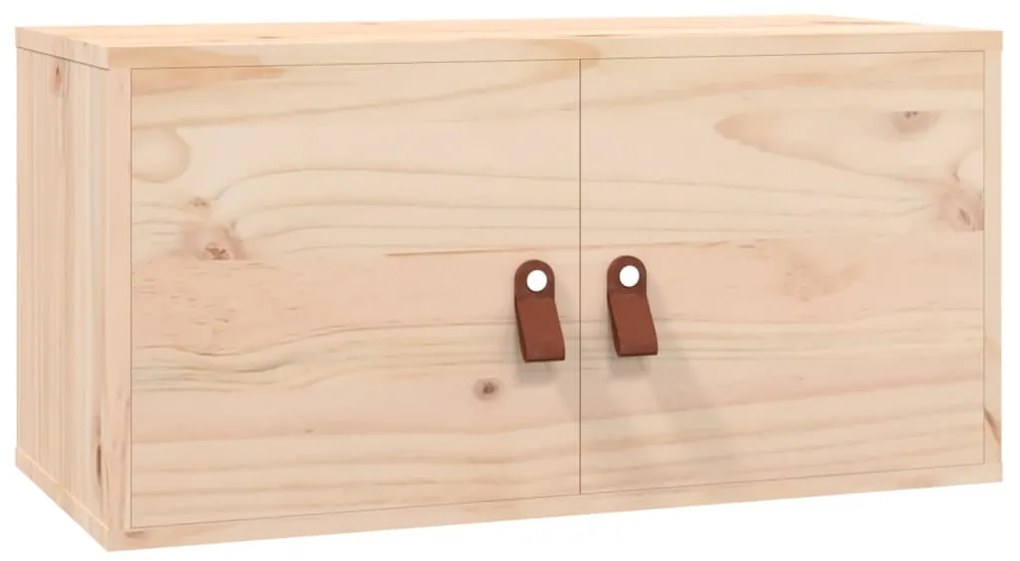 Armários de parede 2 pcs 60x30x30 cm madeira de pinho maciça