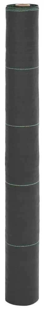 vidaXL Tela para ervas daninhas 1x50 m PP preto
