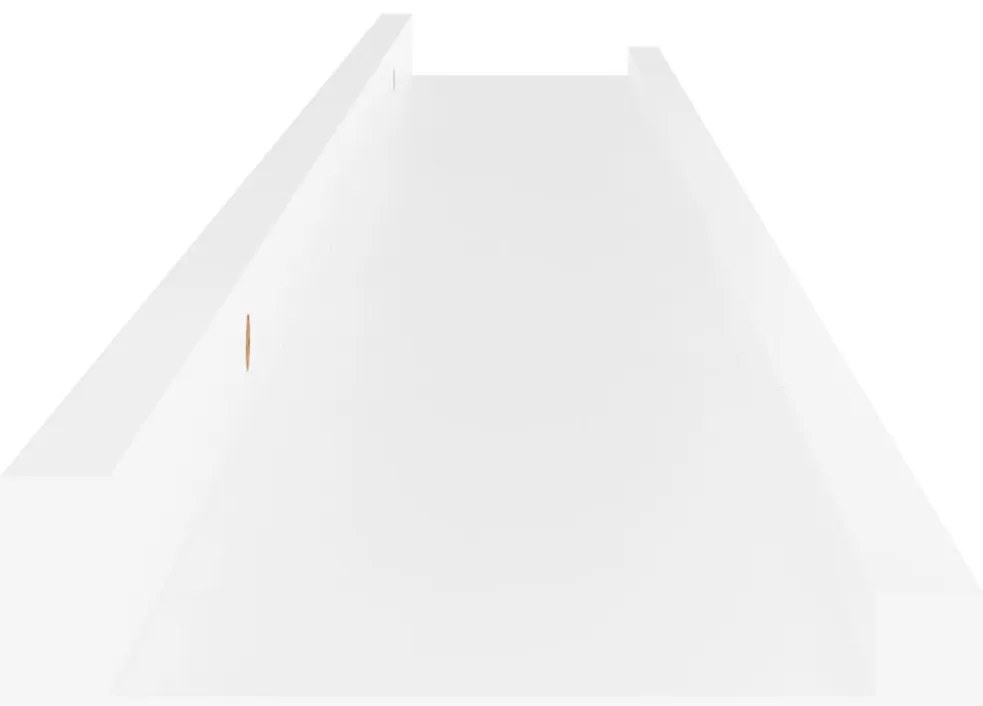 Prateleiras de parede 4 pcs 80x9x3 cm branco