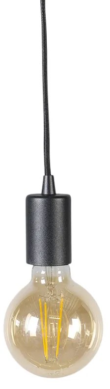 Candeeiro Pendente Inteligente Preto Incl. WiFi G95 - Facil