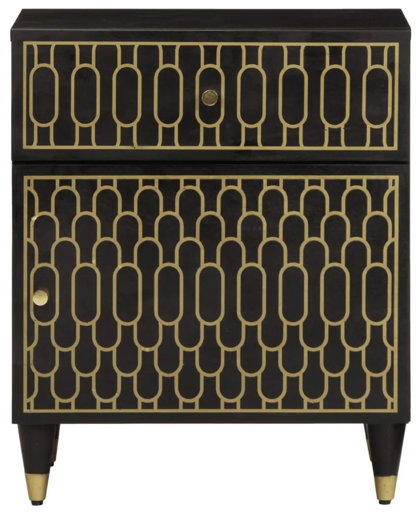Mesa de cabeceira 50x33x60 cm madeira de mangueira maciça