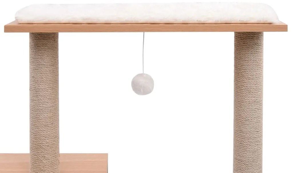 Árvore para gatos com tapete arranhador sisal 104 cm
