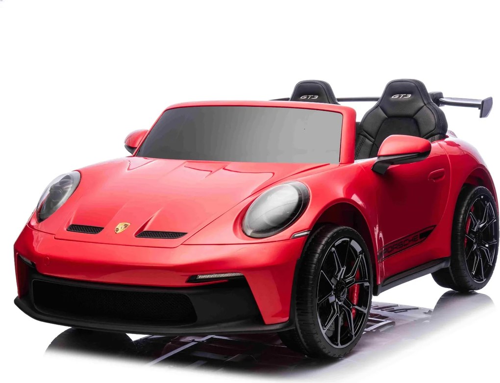 Carro elétrico para crianças Porsche 911 24V 4x4, 2 lugares, controlo remoto, entrada USB/AUX, motores de 200W, bateria de lítio, luzes LED licença OR