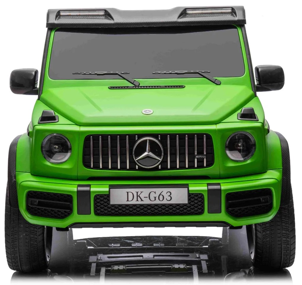 Carro elétrico para crianças Mercedes-Benz G63 AMG 4x4² 2 lugares, Bateria 24V/7Ah, 4 motores 200W, Rodas Borracha com suspensão, Bancos em pele, Cont