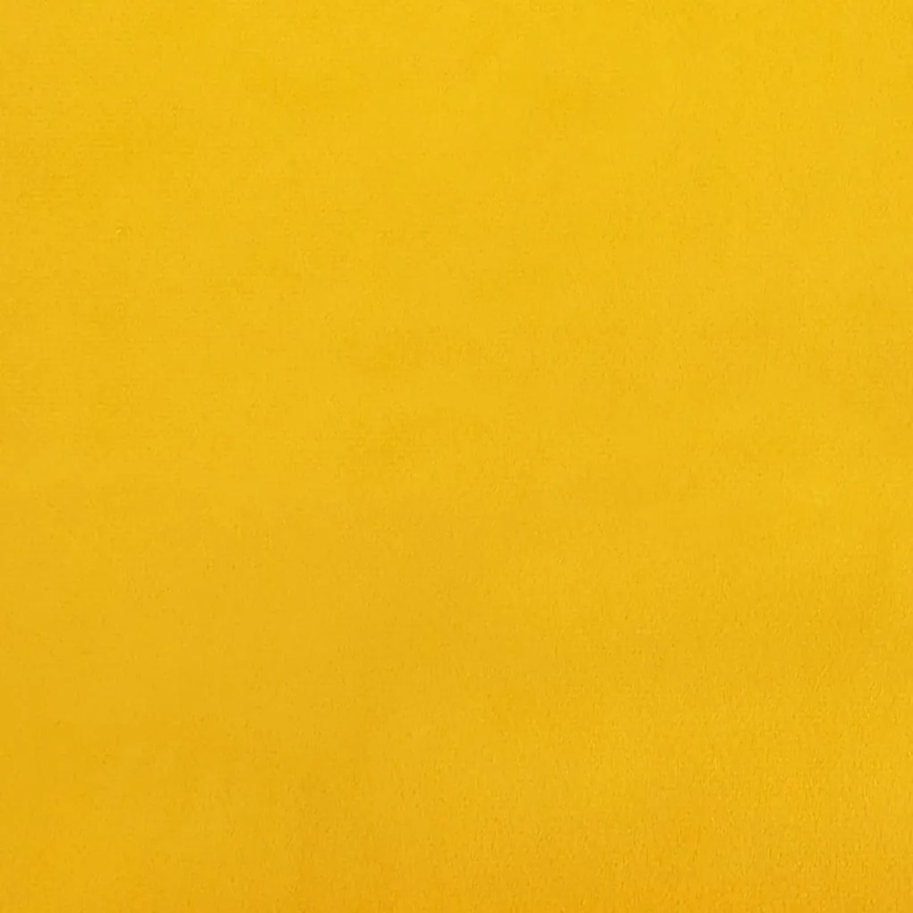 Sofá de 2 lugares veludo 120 cm amarelo