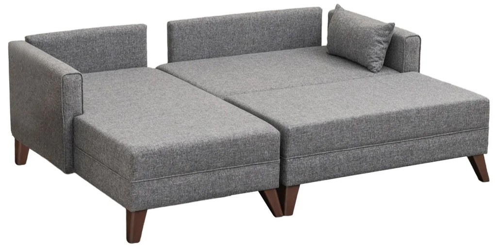 Sofá-Cama de Canto Bella – Cinzento – 205 x 85 x 140 cm