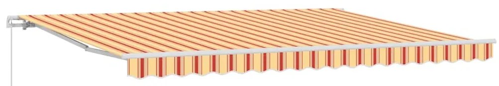 Toldo Retrátil Amarelo e Laranja 450x300 cm