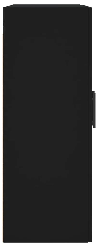 Armário de parede 69,5x34x90 cm preto