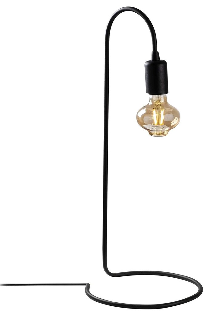 Candeeiro de Mesa Yilan – Preto – 20 x 27 cm