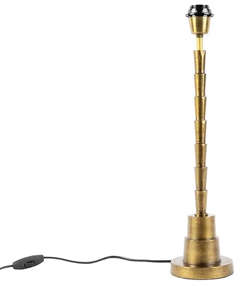 Candeeiro de mesa Art Deco bronze sem abajur - Pisos Art Deco
