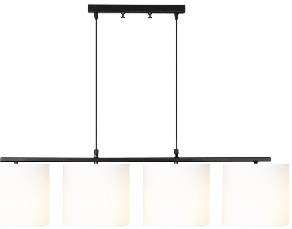 Chandelier Valiz – Preto e Branco – 110 x 25 cm
