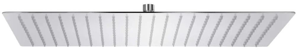 vidaXL Cabeça de chuveiro retangular 50x30 cm aço inoxidável 304