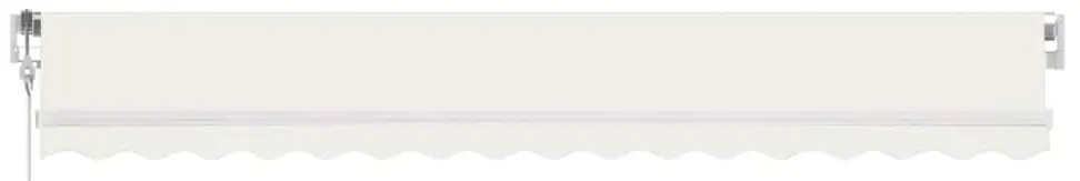 Toldo automático com LED e sensor de vento 450x350 cm cor creme