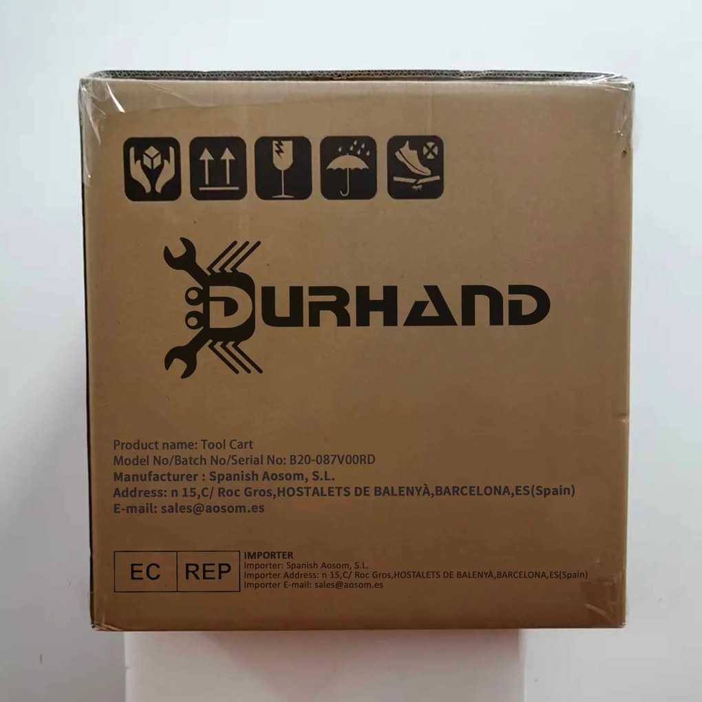 DURHAND Carrinho de Ferramentas com Rodas Carro de Ferramentas de Ofic