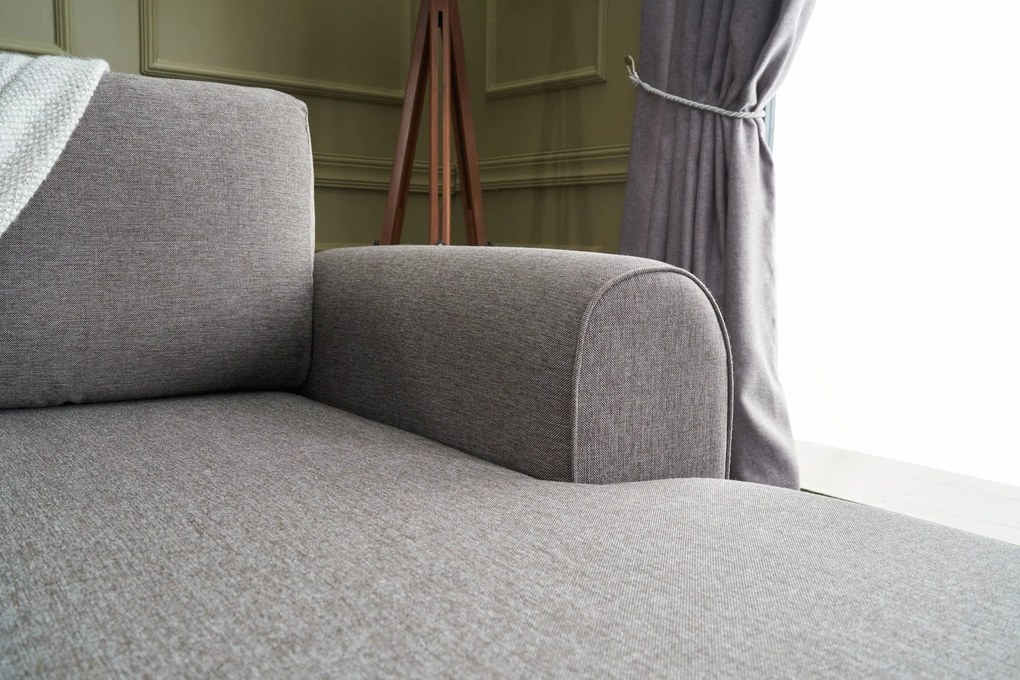 Sofá-Cama de Canto Belen – Castanho – 300x78x202 cm