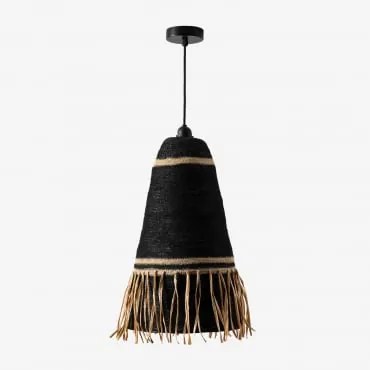 Lâmpada De Teto Suspensa Zoe Preto & Preto Ø30 Cm - ↑55 Cm Zoe - Sklum