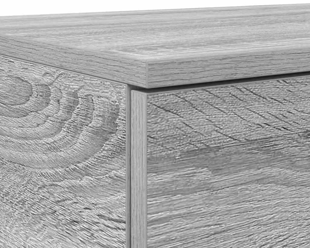 Caixas de Cama vidaXL Cinzento Sonoma 135x36,5x16,5 cm Madeira Derivad