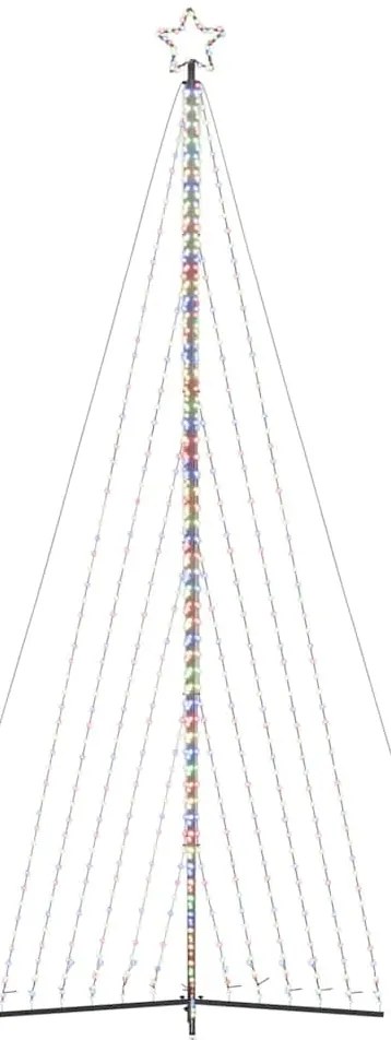 LED Árvore de Natal 789 LEDs Colorido 476 cm