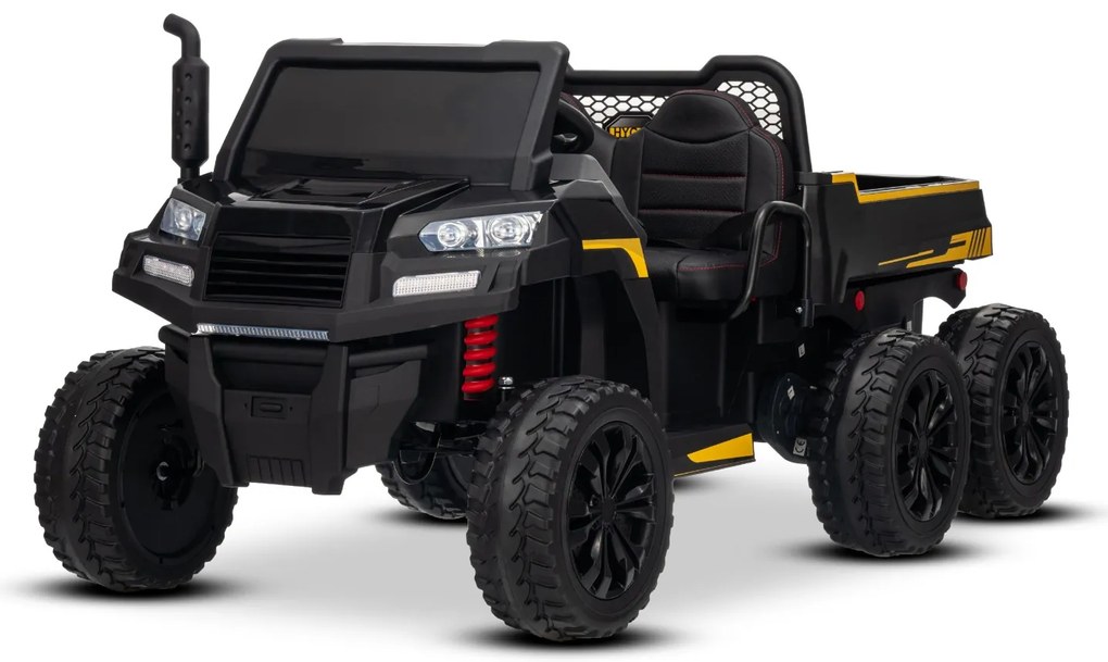 Carro elétrico para crianças RIDER 24V com tração nas quatro rodas (4X 200W), 2 Lugares bateria de lítio, rodas EVA, assento duplo em couro sintético