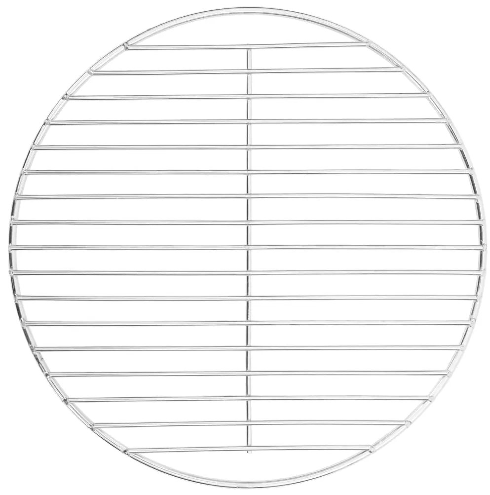 Grelha para churrasco redonda Ø34,5 cm aço inoxidável 304
