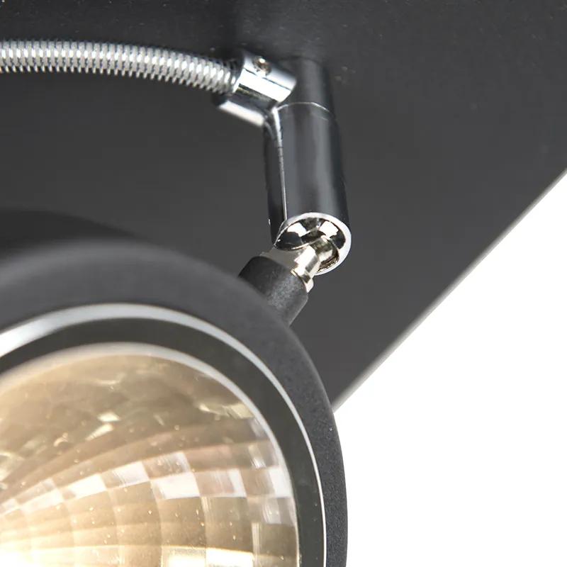 Design spot black 4-light ajustável - Nox Moderno