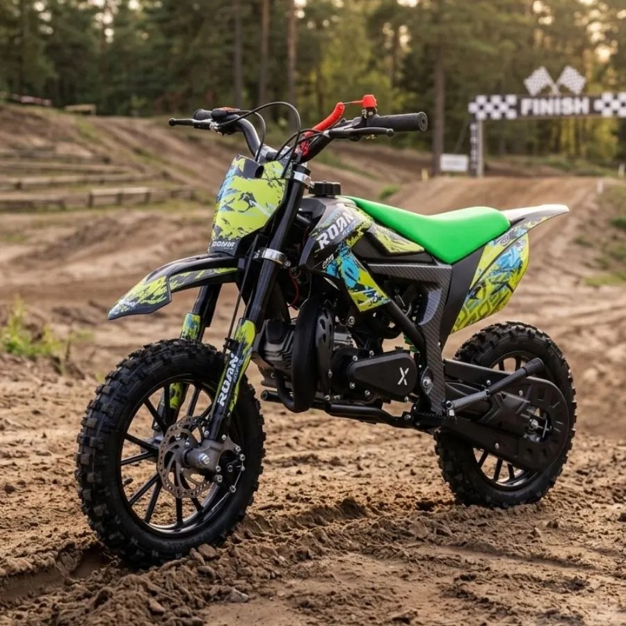 MINI MOTO PARA CRIANÇAS MiniCross Roan 709 gasolina 49cc 4.5CV VERDE