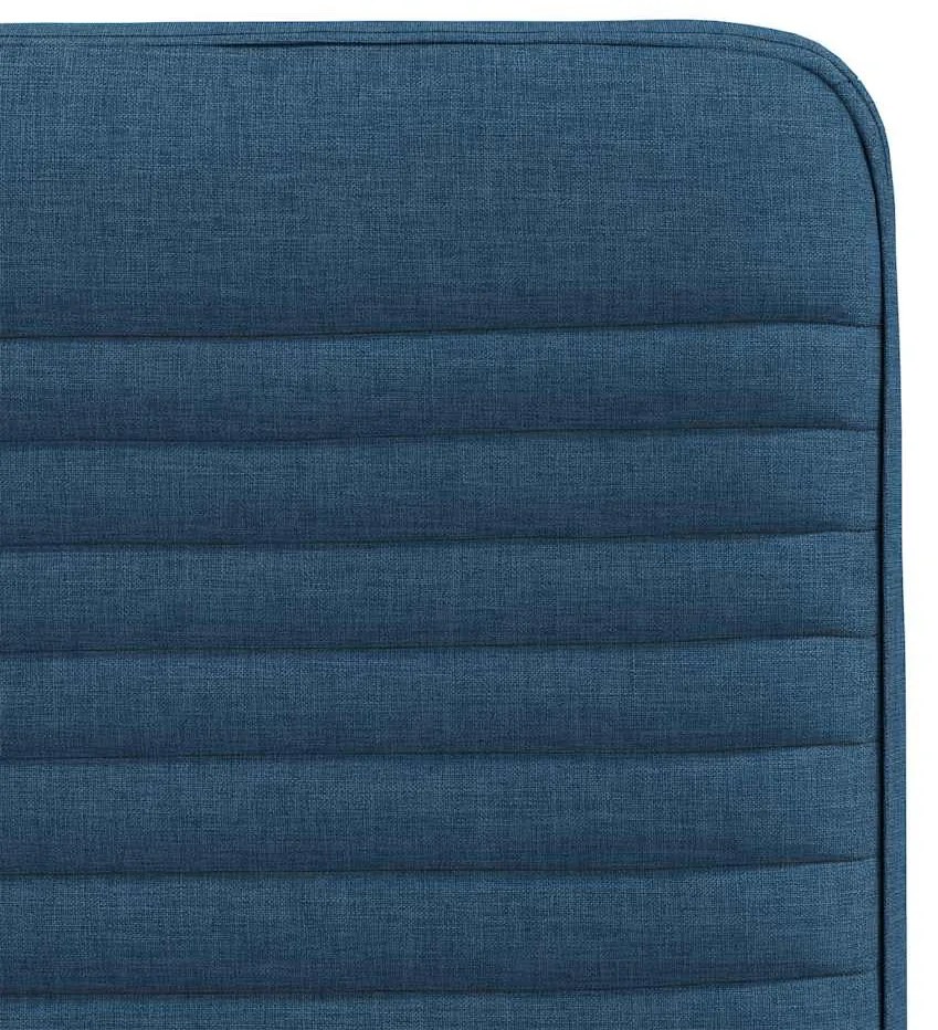 Cadeiras de jantar 4 pcs tecido azul
