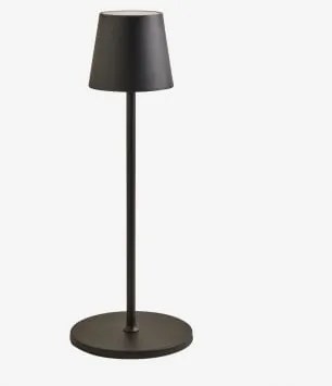 Lâmpada De Mesa Led Sem Fios Para Exterior Isona Preto - Sklum