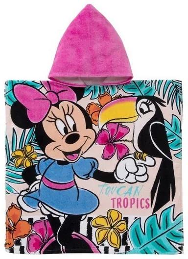Poncho-Toalha com Capuz Disney Minnie Mouse (60 x 120 cm)