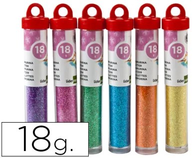 Purpurina Fantasia Cores Metálicas Pastel Frasco de 18 gr