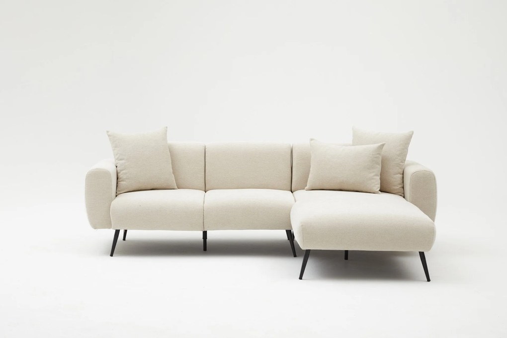 Sofá de Canto Side – Creme – 252 cm
