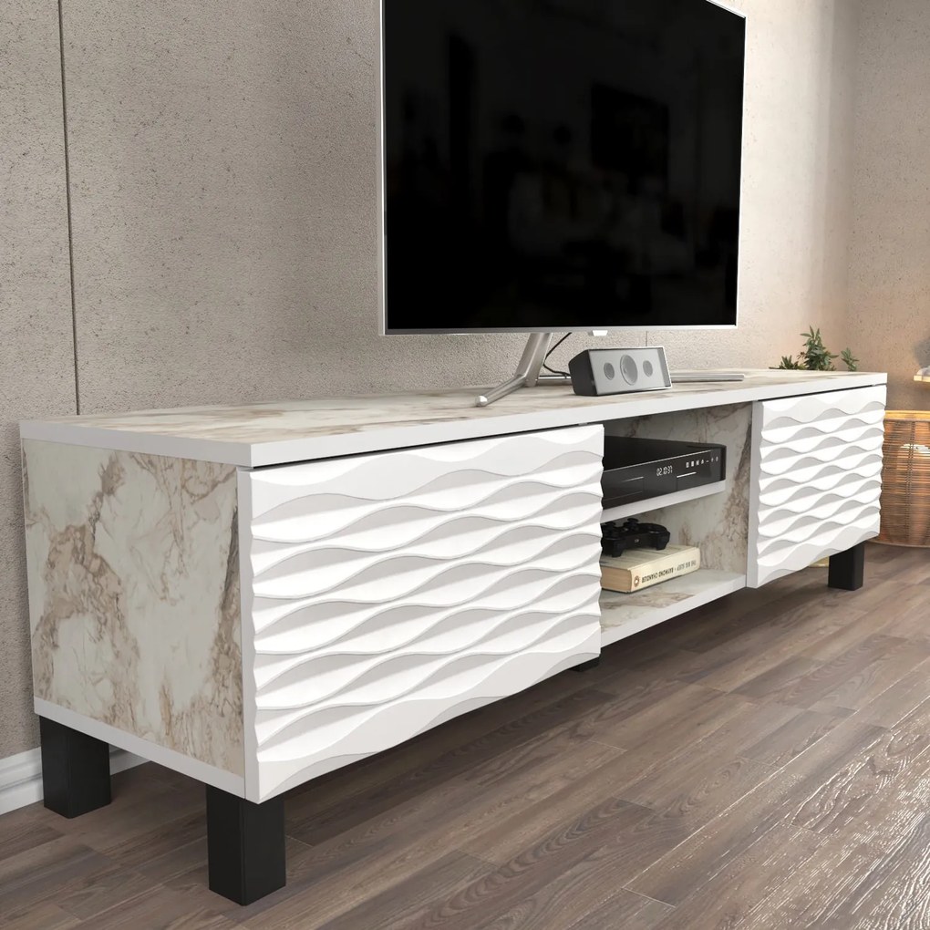 Móvel TV Lukas – Branco – 150 cm x 35 cm x 40,3 cm