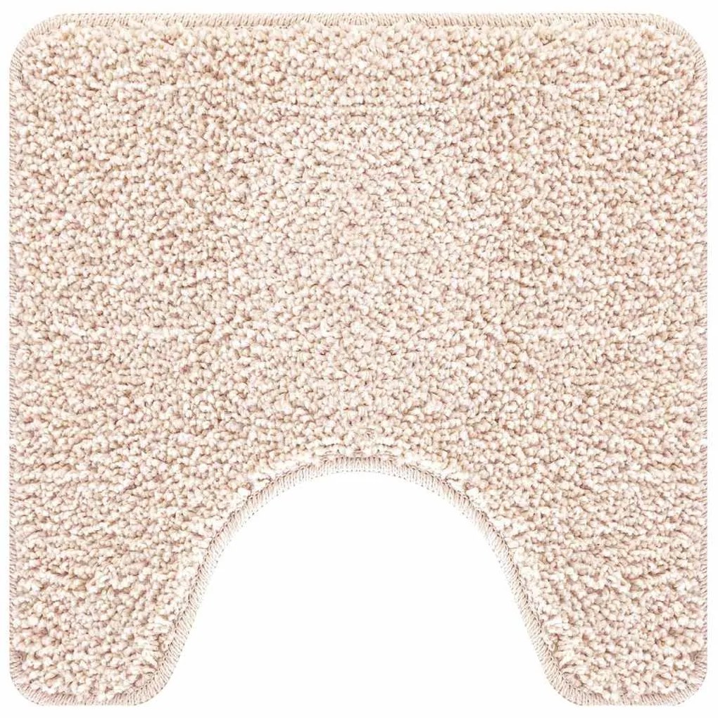 Conjunto de 2 Tapetes de Banho vidaXL Creme Polipropileno Antiderrapan