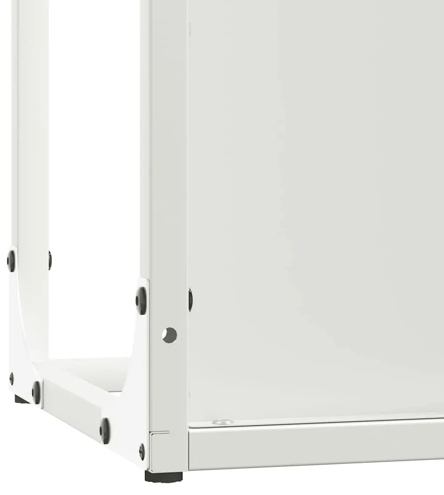 Suporte para lenha 25x25x80 cm aço laminado a frio branco