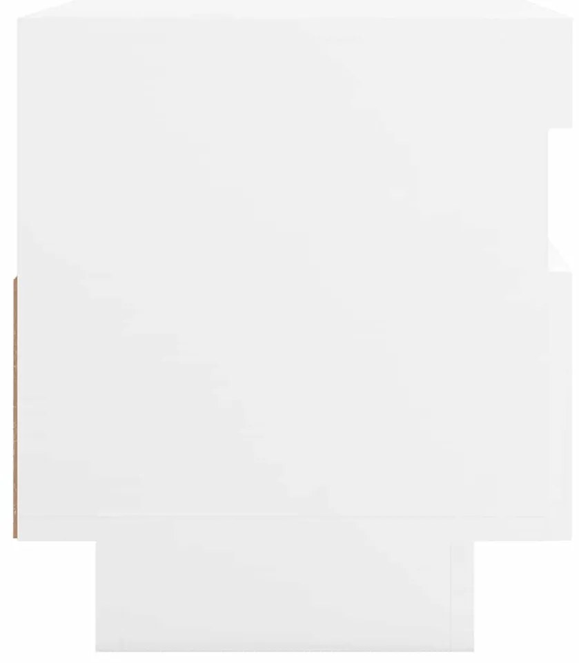 Móvel de TV com luzes LED 100x35x40 cm branco
