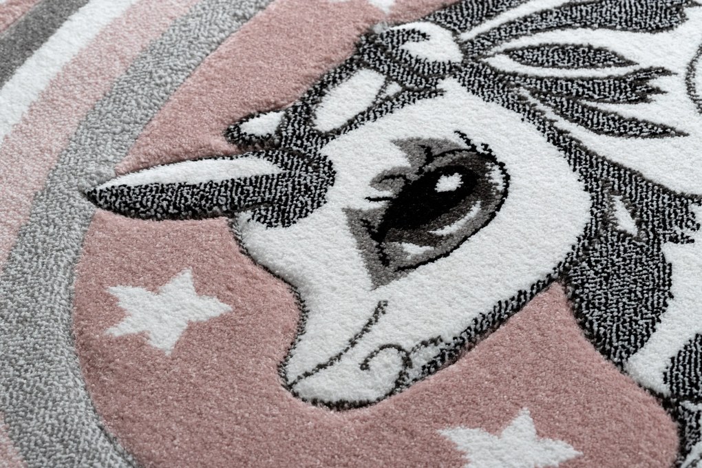 Tapete PETIT PONY PÓNEI CAVALINHO redondo cor de rosa