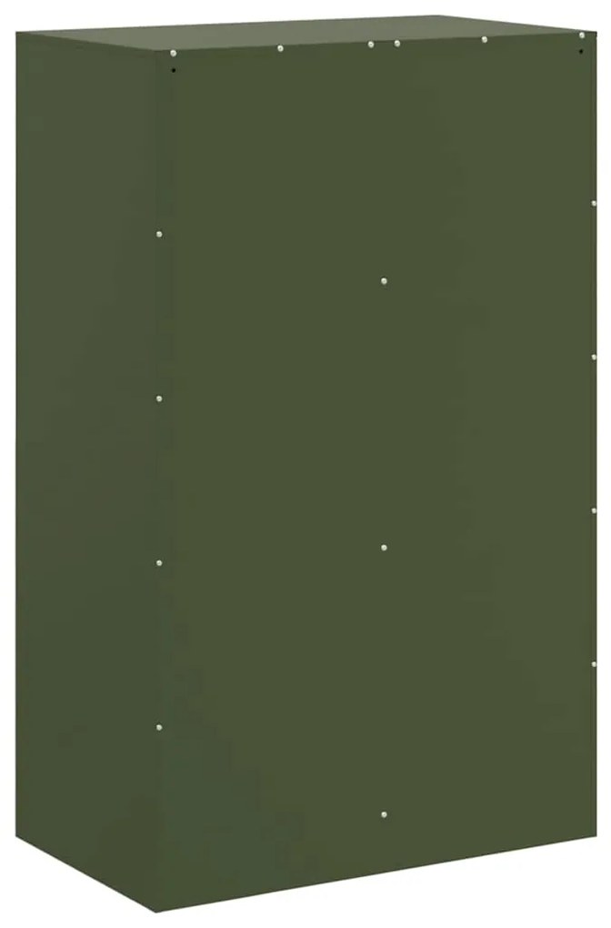Aparador 67x39x107 cm aço verde azeitona
