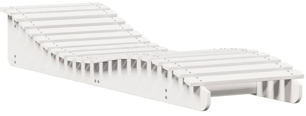 Espreguiçadeiras 2 pcs 205x60x31,5 cm pinho maciço branco