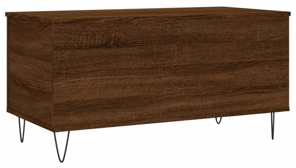 Mesa centro 90x44,5x45 cm derivados madeira carvalho castanho