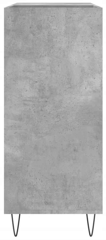 Armário p/ discos 84,5x38x89 cm derivados madeira cinza-cimento